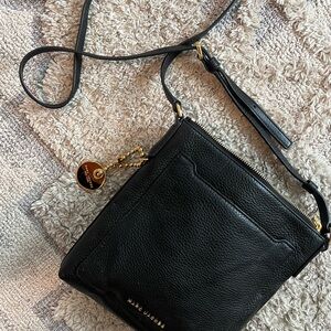 NWT Marc Jacobs Black Leather Crossbody Bag